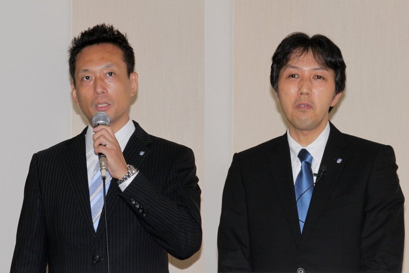 フィリップス ライティング ジャパン合同会社 マーケティング部 部長の久保徳次氏(左)と同社 マーケティング部 チャネルマーケティング マネジャーの追越隆則氏(右)