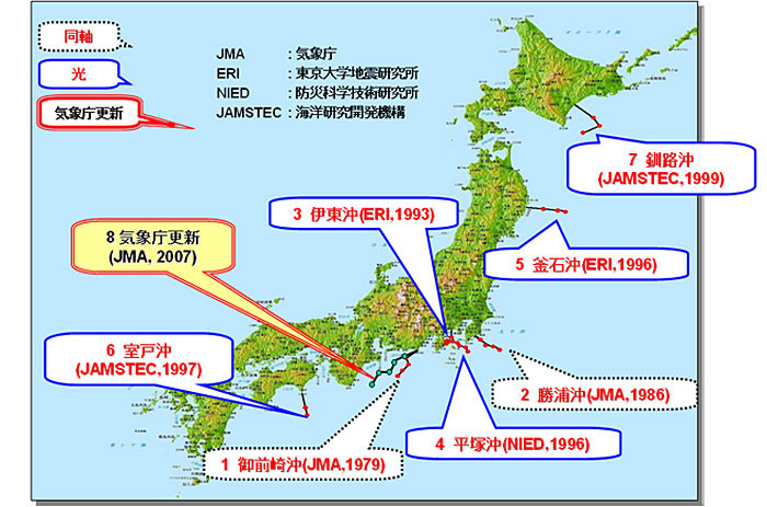 地震計敷設MAP