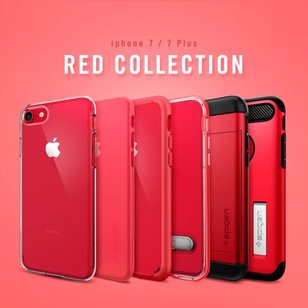 赤をアピール Spigenがiphone7 Product Redに合わせたケースが発売に 1枚目の写真 画像 Rbb Today
