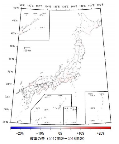 今後30年間に震度6弱以上の揺れに見舞われる確率が最大3.6％上昇した地域も！『全国地震動予測地図』発表