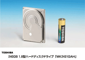 1.8型PATA HDD「MK2431GAH」