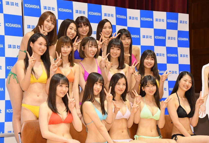 「ミスマガジン2018」ベスト16お披露目イベント【写真：竹内みちまろ】