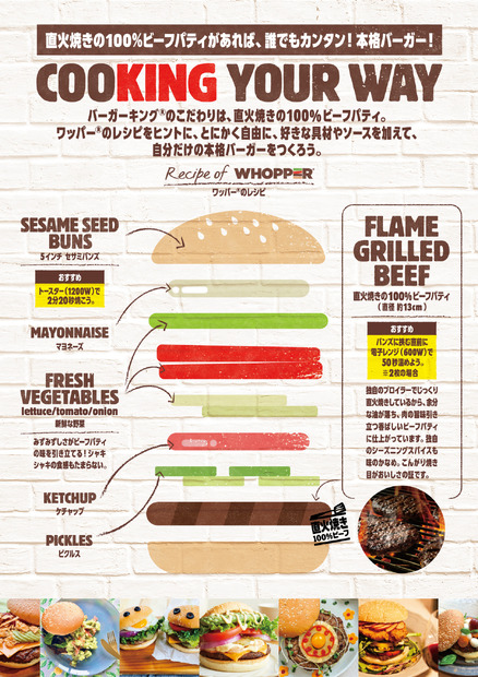 バーガーキング、自宅でオリジナルバーガー調理可能なセット商品発売