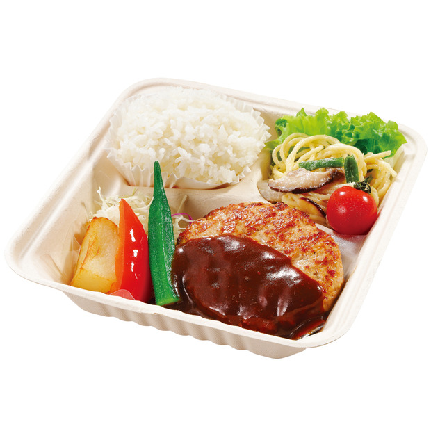 手ごねハンバーグ弁当