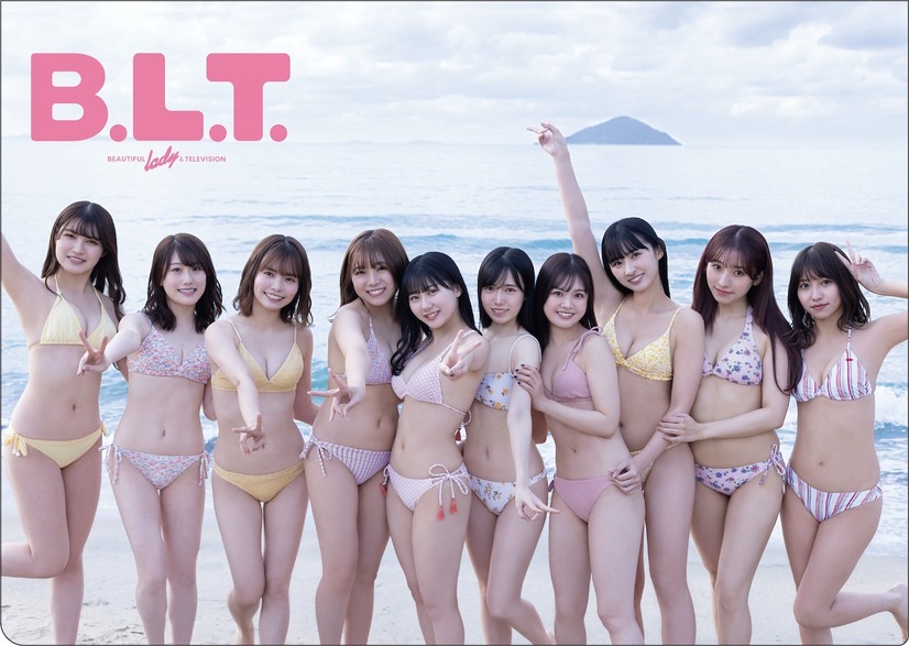 『B.L.T.2022年2月号増刊　B.L.T.×HKT48グラビアSP版』別冊付録SPECIALクリアファイル：本村碧唯・神志那結衣・渕上舞・栗原紗英・田中美久・山下エミリー・運上弘菜・小田彩加・武田智加・松本日向（HKT48）（c）東京ニュース通信社