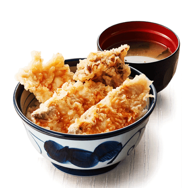 関ぶりと鶏の天丼