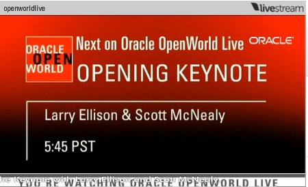 　米国サンフランシスコで開催されている「Oracle OpenWorld 2009」の基調講演のライブ配信がスタートした。