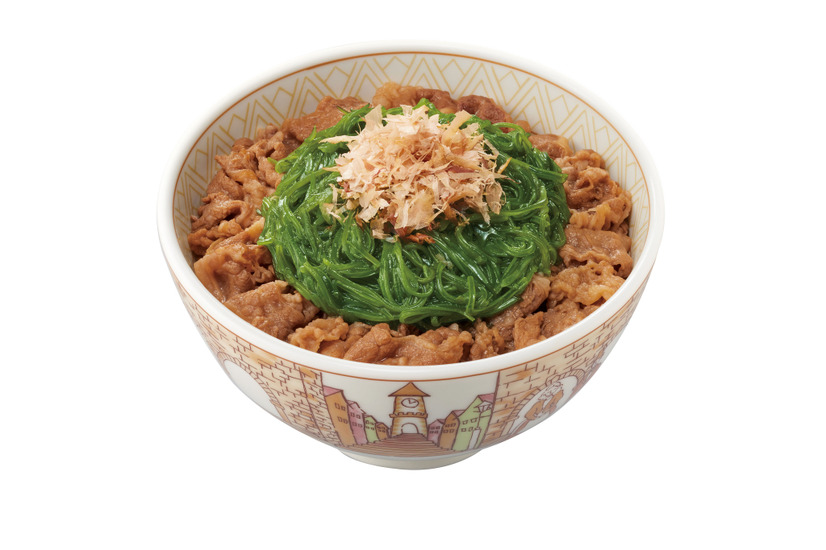 たっぷりめかぶ牛丼