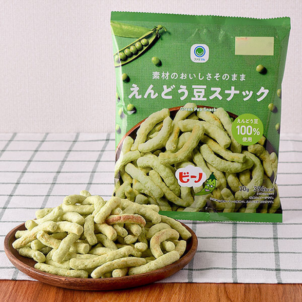 ファミマル　素材のおいしさそのまま　えんどう豆スナック