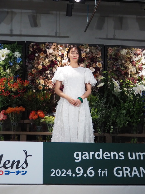 『gardens umekita』のオープン記念イベントに登場した山本美月　【撮影／山田】