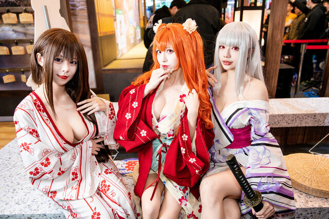 【コスプレ】異次元ボディの美女6人が集結！浴衣＆バニーガール姿が妖艶で眼福【台北ゲームショウ2025】