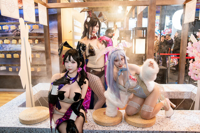 【コスプレ】異次元ボディの美女6人が集結！浴衣＆バニーガール姿が妖艶で眼福【台北ゲームショウ2025】