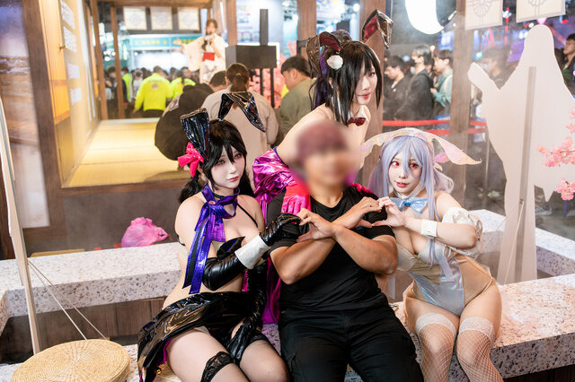 【コスプレ】異次元ボディの美女6人が集結！浴衣＆バニーガール姿が妖艶で眼福【台北ゲームショウ2025】