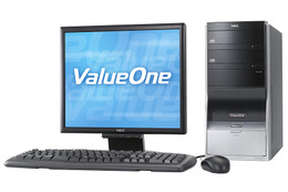 NEC、シンプルスペックの個人向けデスクトップPC「ValueOne」シリーズに2タイプ7モデル 画像