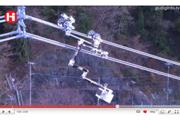 高電圧の電線を人間の代わりに検査……検査ロボット「エクスプライナー」 画像