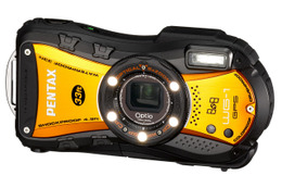 ペンタックス、GPS搭載タフデジカメ新色「シャイニーオレンジ」を追加