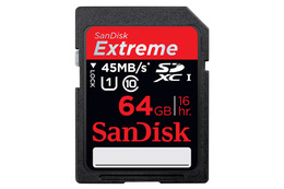 【CES 2012】サンディスク、128GBで45MB/秒の高速転送が可能なSDカード 画像