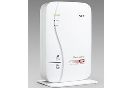 NEC、QRコードで簡単接続！ スマホ・タブレット向け無線LANルータ 画像