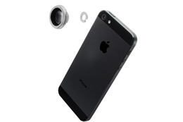 iPhone 5をはじめスマホ・タブに着脱できるレンズ！ 望遠・魚眼など 画像