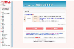 【大学受験2014】代ゼミ、国公立大学の入試変更点を発表…東大や阪大など41校 画像