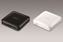 NFC搭載でスマホと簡単に接続！ NEC、11ac対応のポータブルWi-Fiルータ「AtermW500P」