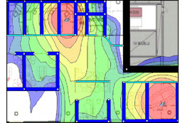 テクノ・リンクス、無線LANの電波強度とシミュレーションを行うソフトを販売 画像