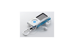 エレコム、iPod classicと第4世代iPod nano専用のコード巻き取り機能付きソフトレザーケース 画像