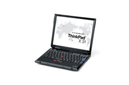 IBM、「ThinkPad X31」シリーズのCPUをPentium M 1.7GHzに強化　80GバイトHDDモデルも 画像