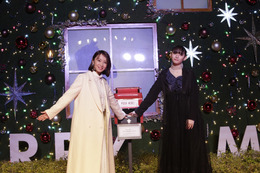 鈴木亜美＆浅川梨奈が「aoyama christmas circus」点灯式に登場！ 画像