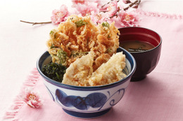 天丼てんやから春の風物詩「桜海老天丼」 画像