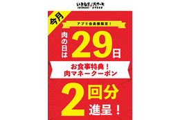 いきなり！ステーキ、11月の“肉の日”特典は？ 画像