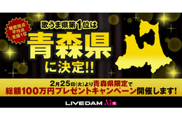 「歌うま県No.1」は青森県に決定！ 全国ランキングで東北3県がトップを独占