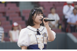 『千鳥の鬼レンチャン』で話題のSTU48・池田裕楽、マツダスタジアムで国歌斉唱! 画像