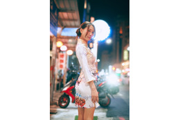 元SKE48・古畑奈和、3年半ぶりの写真を台湾で撮影!しなやかボディライン際だつチャイナドレス姿 画像