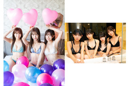 SKE48新選抜7名がチーム別に水着グラビア!“賑やか&大人の雰囲気”の対照的な表情見せる