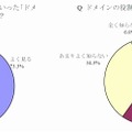 ドメインの認知率／ドメインの理解率