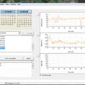 添付ソフトを使いPCで移動速度/距離/心拍数などを管理するイメージ