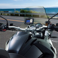 「バイクマウントシステム CC-A-34」で「NV-U3」をバイクに搭載したイメージ