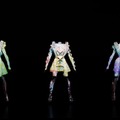 「Perfume WORLD TOUR 2nd intro」。衣装にプロジェクションマッピングが行われる