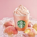 スタバ、「桃MORE フラペチーノ」本日発売