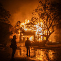 アメリカ・ロサンゼルス周辺で山火事発生（Photo by Apu Gomes/Getty Images）