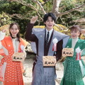 松井玲奈、佐野勇斗、みりちゃむ（C）NHK