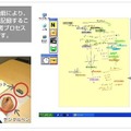 デジタルペンを使用して提出された宿題をアナライザーで表示した画面