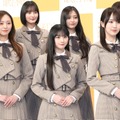 乃木坂46(前列左から)梅澤美波、賀喜遥香、一ノ瀬美空(後列左から)遠藤さくら、井上和、池田瑛紗【撮影:小宮山あきの】