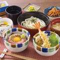 少しずつお料理を楽しめる「ミニ丼まんぷく膳」【特別販売】(税込1,562円)