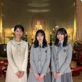 左から)齋藤 陽アナウンサー、正源司陽、藤嶌果歩©︎テレビ東京