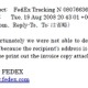 G DATA Software、FedExを騙るウイルス添付メールを警告、今週に入って日本でも確認 画像