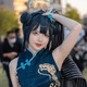 【コスプレ】チャイナドレスを着たスラリとした優美な姿はトップの威厳十分！『ブルアカ』竜華キサキのコスプレイヤーに注目 画像