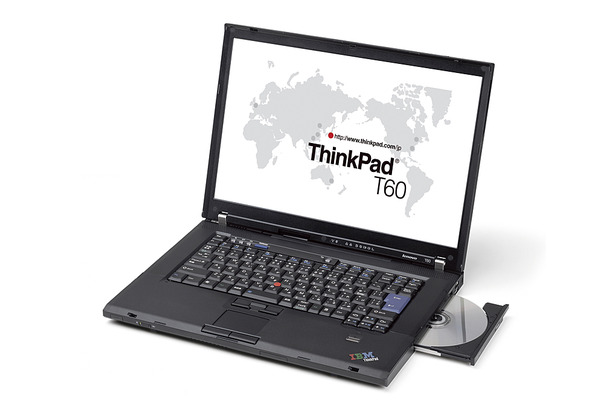 15.4型ワイド液晶採用のThinkPad T60