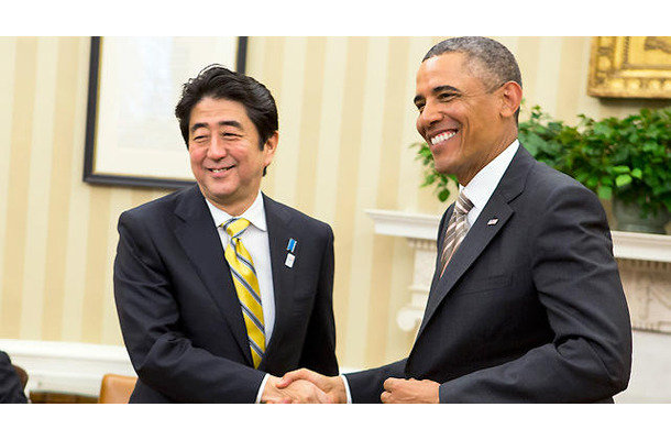 『リンカーン』に心震わせた安倍晋三総理首相（日）＆バラク・オバマ大統領（米） -(C) Getty Images